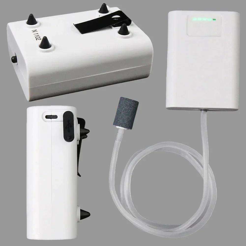OXYBUBBLE – Portable USB Air Pump for Fish Tanks Vestragear