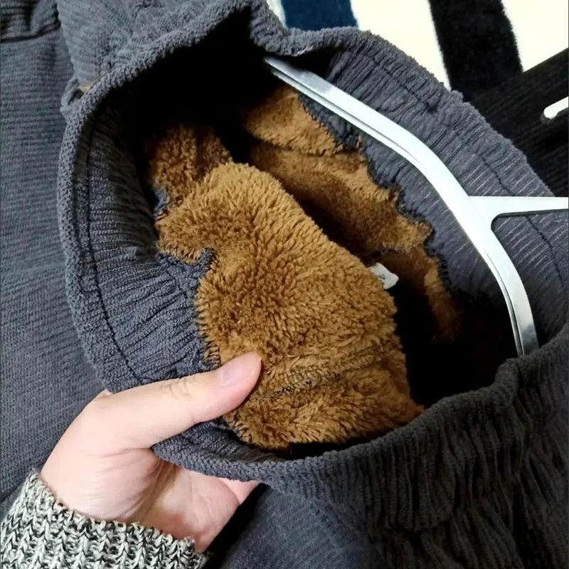 Monica Winter Jogginghose | Warme Plüschfütterung & lässiges Design  