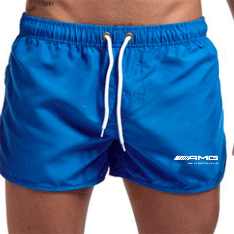Herren Badeshorts – schnell trocknende Shorts mit Kordelzug und leichtem Schnitt  
