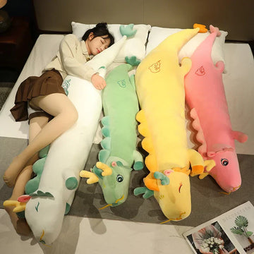 Almohada corporal dragón de peluche – Súper suave y 150 cm de largo