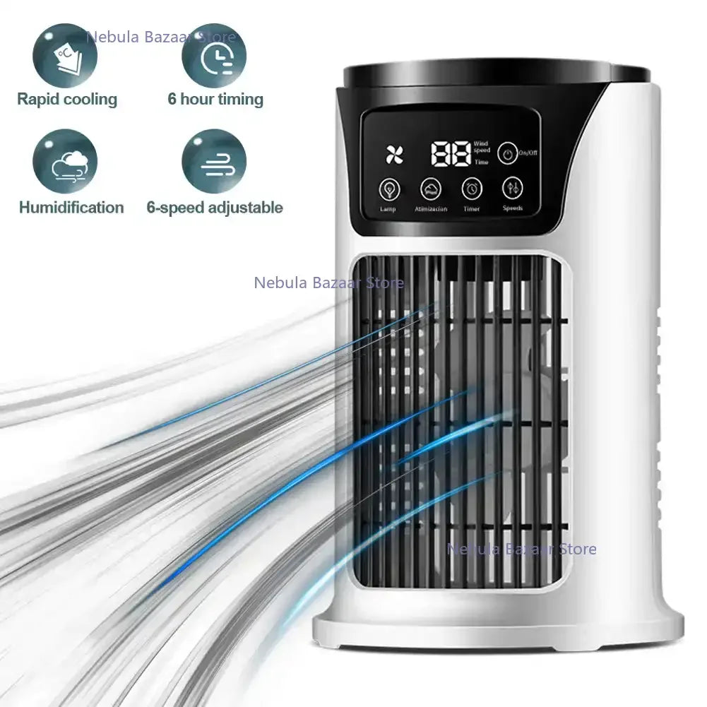AirPure Mini – Compacto 3-en-1 Refrixerador de aire con USB e deseño silencioso