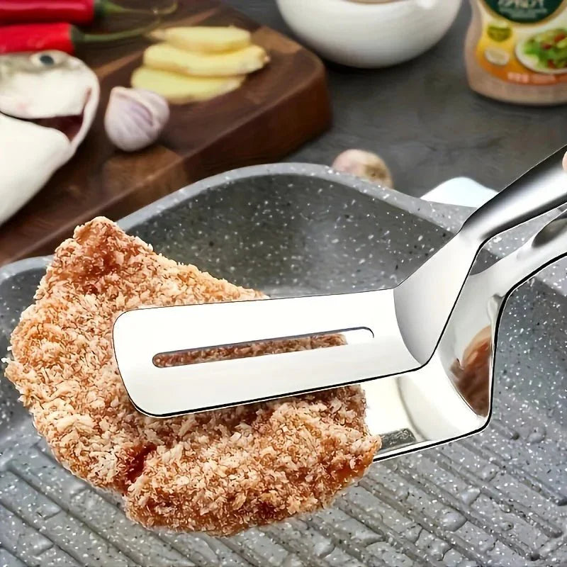 CLAMPSPAT – Stainless Steel Spatula Tongs for BBQ & Kitchen Vestragear
