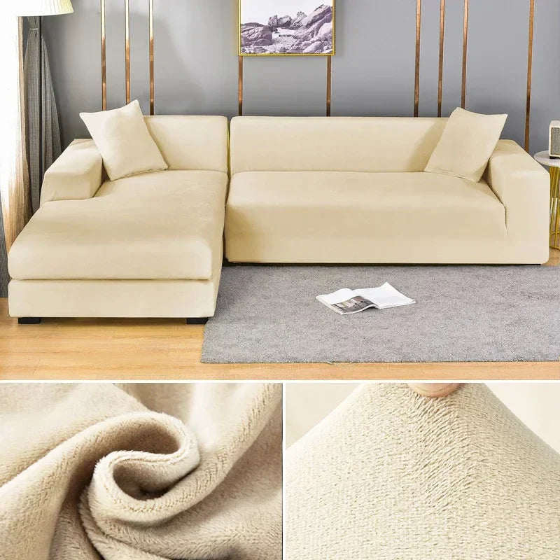 Samtlux – Velvet stretch sofa cover non-slip – style & protection at home