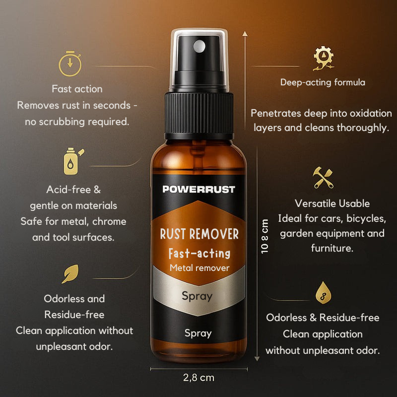 Roestverwijderaar Spray – Snelwerkende Metaalreiniger voor Roest, Aanslag en Oxidatie Vestragear