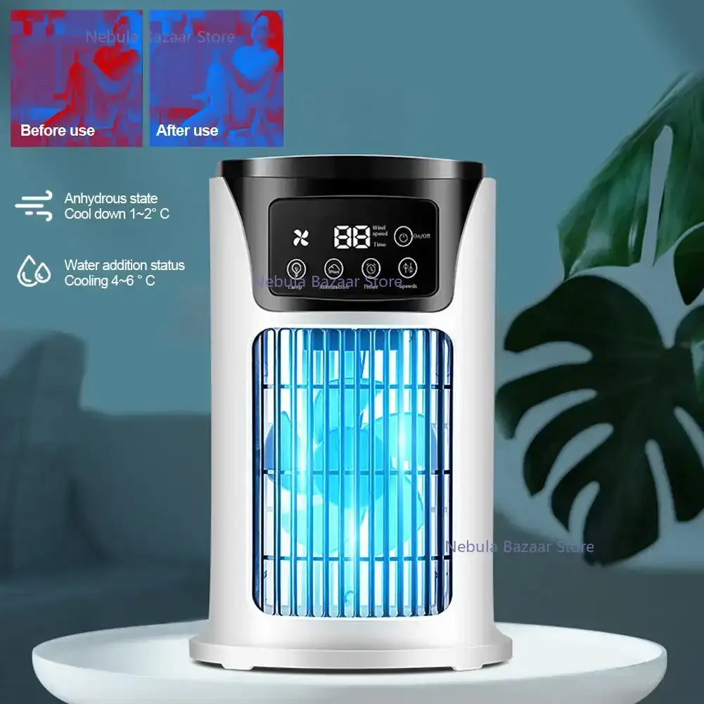 AirPure Mini – Compacto 3-en-1 Refrixerador de aire con USB e deseño silencioso