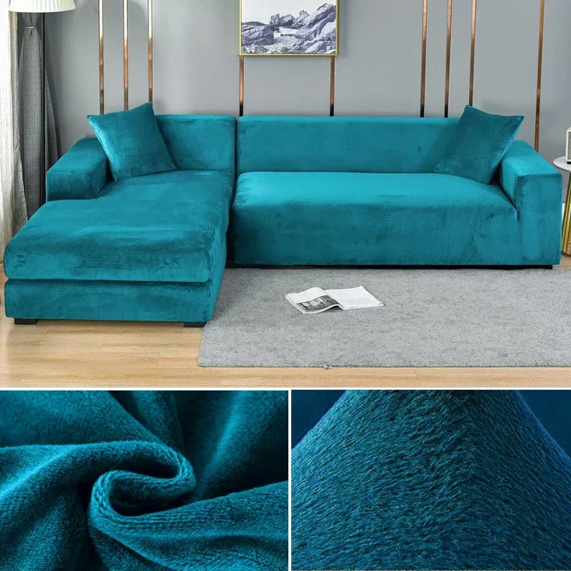 Samtlux – Velvet stretch sofa cover non-slip – style & protection at home