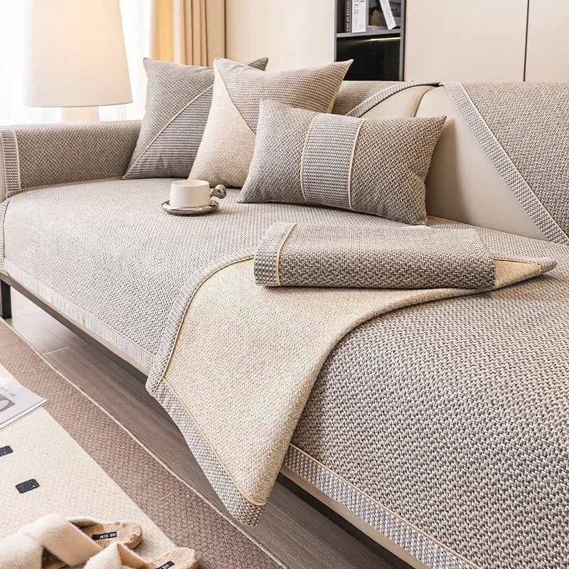 Bankhoes – Gewatteerde Katoenmix met Antislip Onderzijde & Losse Modules