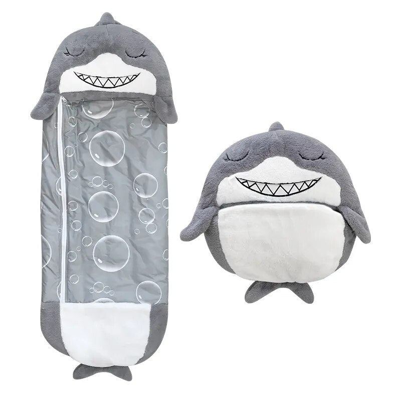 MagicalCuddle 2-en-1 Saco de durmir e peluche – Para nenos de 3 a 8 anos