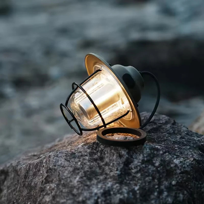 Retro Outdoor Campinglampe – Stimmungsvolle Beleuchtung für Zuhause & Abenteuer
