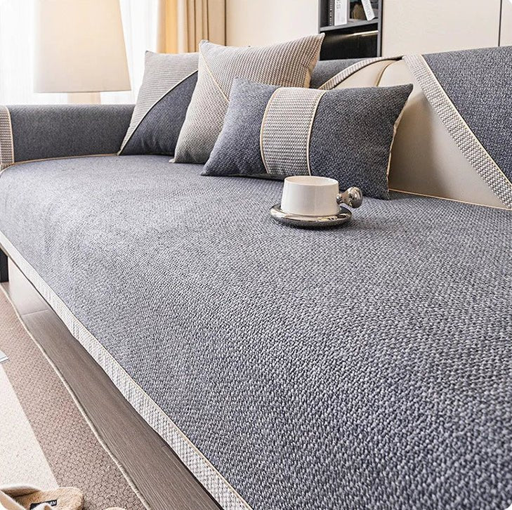 Bankhoes – Gewatteerde Katoenmix met Antislip Onderzijde & Losse Modules