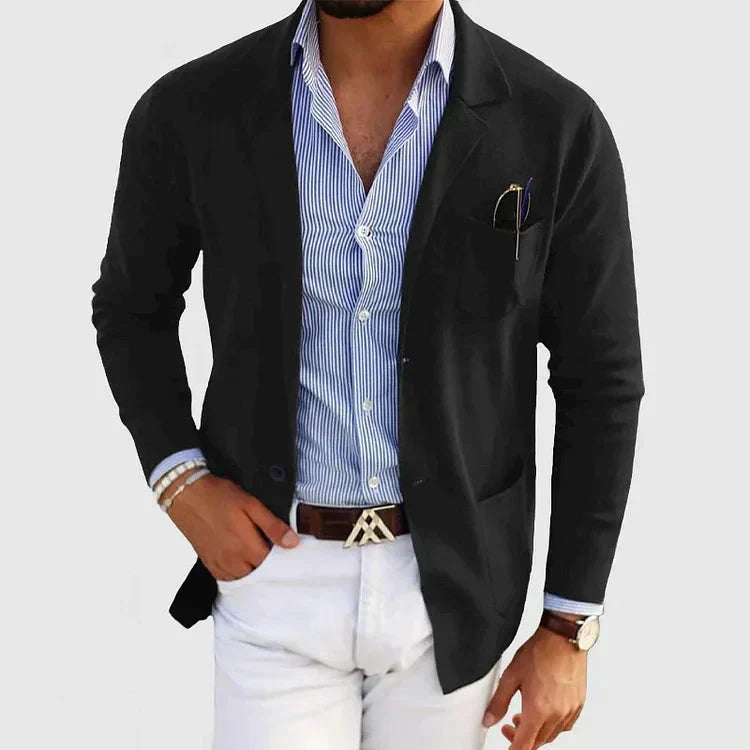 Lorenzo Herrenblazer – Elegant und lässig mit Reverskragen und Knöpfen  