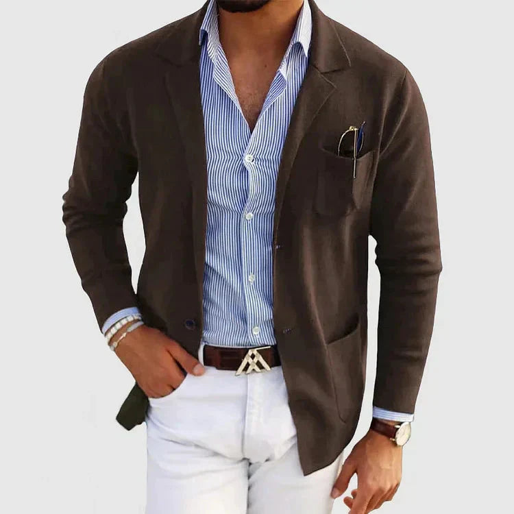 Lorenzo Herrenblazer – Elegant und lässig mit Reverskragen und Knöpfen  