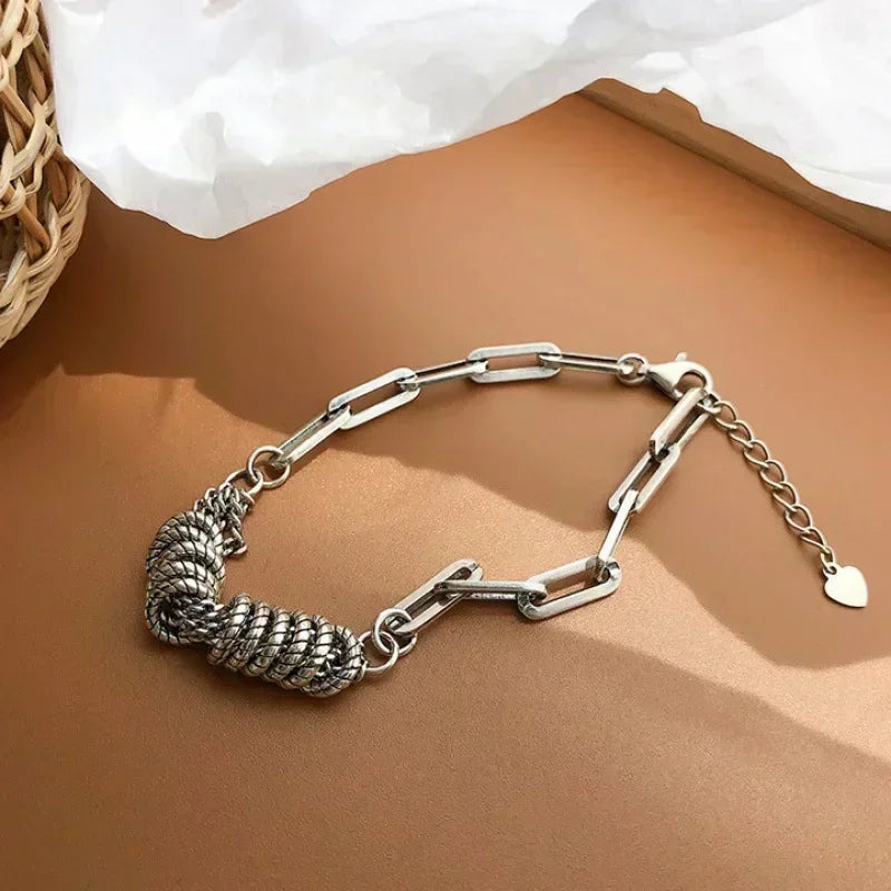 Serpenta Set van 4 slangenarmbanden met groene edelstenen en strasssteentjes