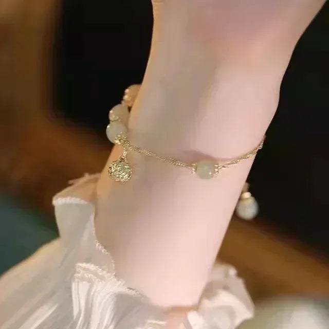 Serpenta Set van 4 slangenarmbanden met groene edelstenen en strasssteentjes