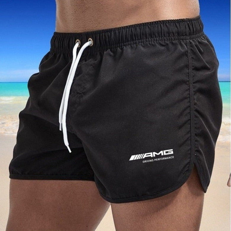 Herren Badeshorts – schnell trocknende Shorts mit Kordelzug und leichtem Schnitt  