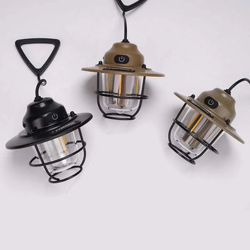 Retro Outdoor Campinglampe – Stimmungsvolle Beleuchtung für Zuhause & Abenteuer