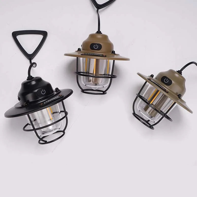 Retro Outdoor Campinglampe – Stimmungsvolle Beleuchtung für Zuhause & Abenteuer
