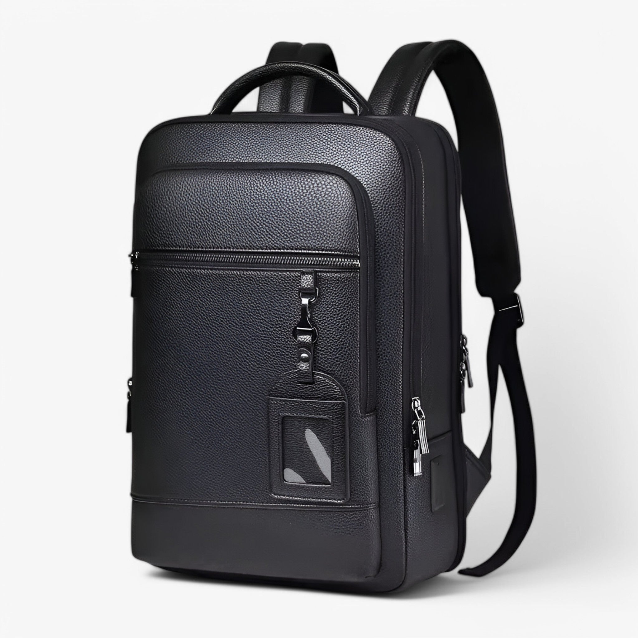 Velluto – Leather backpack with USB & laptop compartment – Business & daily use Men