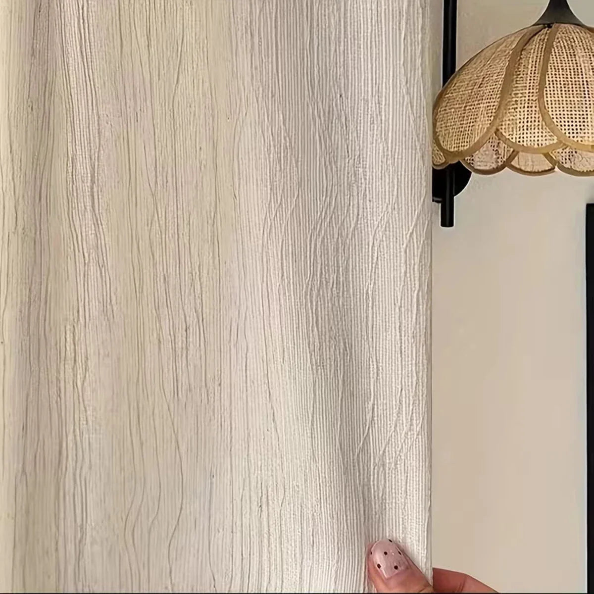 HAVENLUME - Wabi-Sabi Crinkle Sheer Curtains with Eyelets, Gently Light-Filtering & Elegant for Living and Bedrooms Vestragear