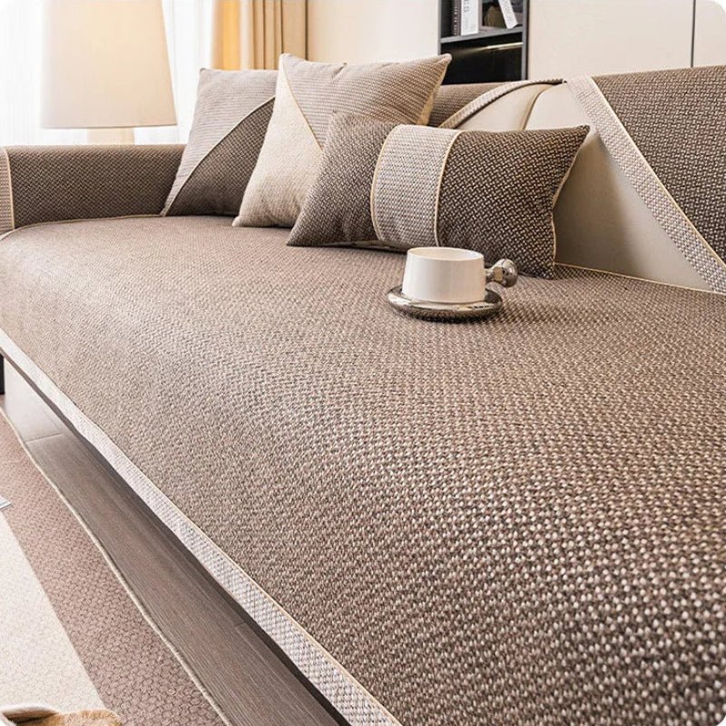 Bankhoes – Gewatteerde Katoenmix met Antislip Onderzijde & Losse Modules