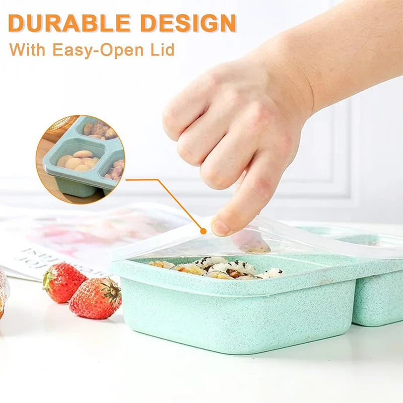 Snackdoos met vakjes – koop er één, krijg er één gratis bij aankoop van een set van twee. 4
