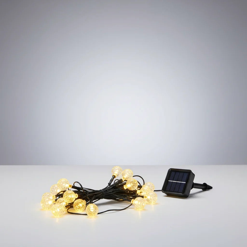 Solar-powered LED string lights - LumenOrbs 1