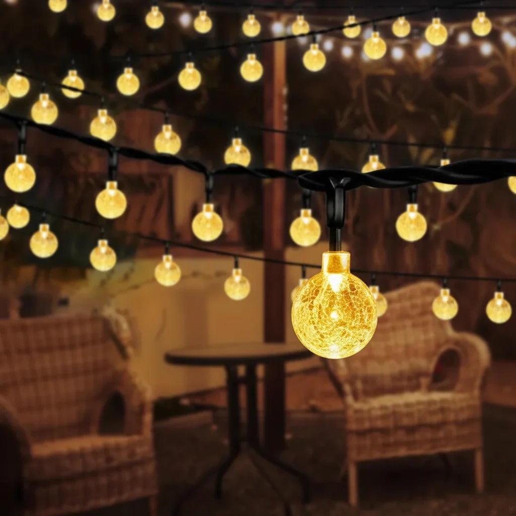 Solar-powered LED string lights - LumenOrbs 2