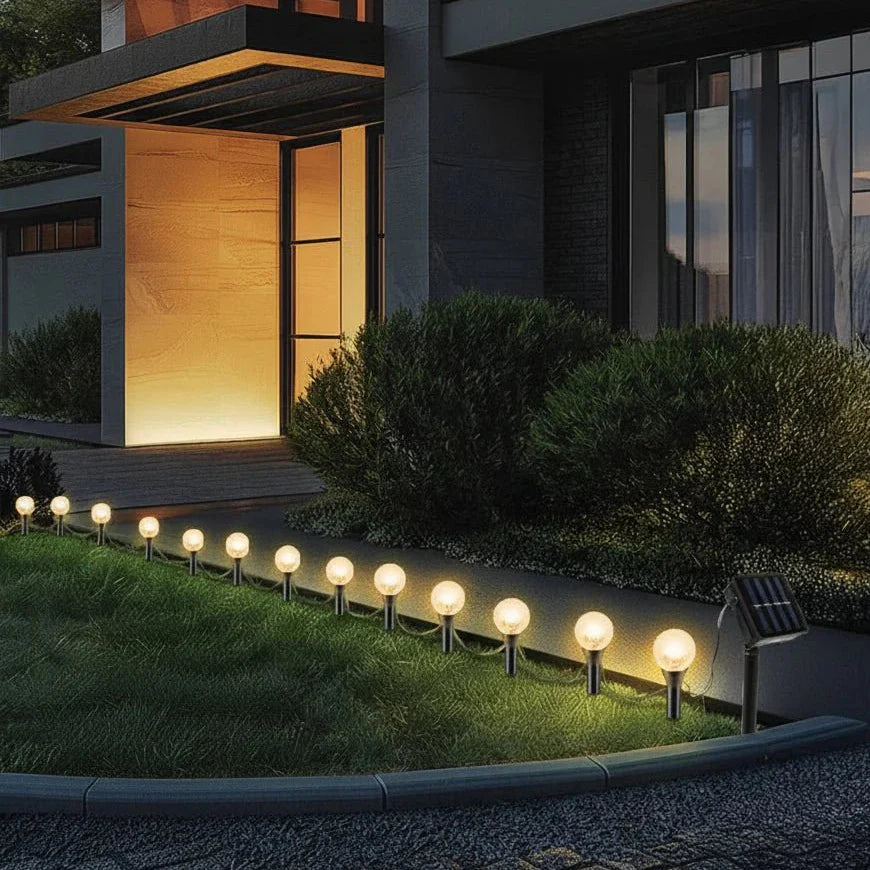 SOLARGLOW LIGHT STRING – Energy-Saving Solar Lighting for Atmospheric Gardens Vestragear