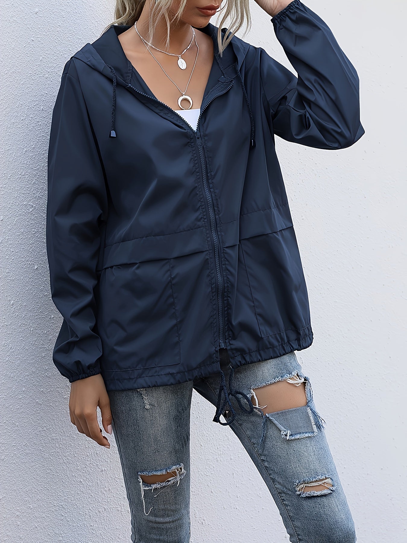 Sophie – Chaqueta de vento con capucha – Estilosa, versátil e resistente ao tempo
