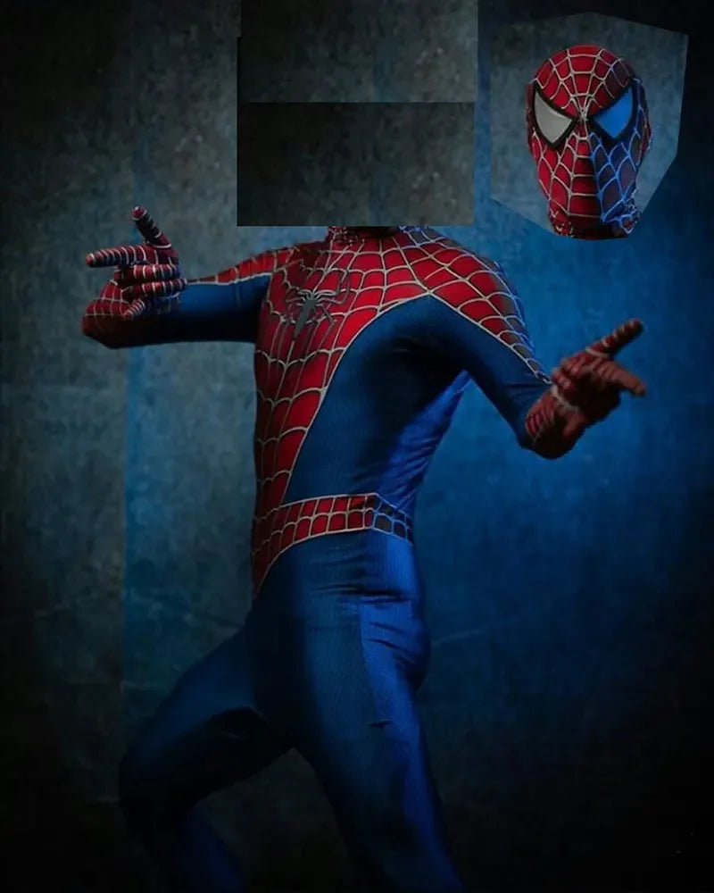 HeroMorph Spiderman Kostuum – Rood Blauw 3D Geprint Zentai Suit Volwassenen