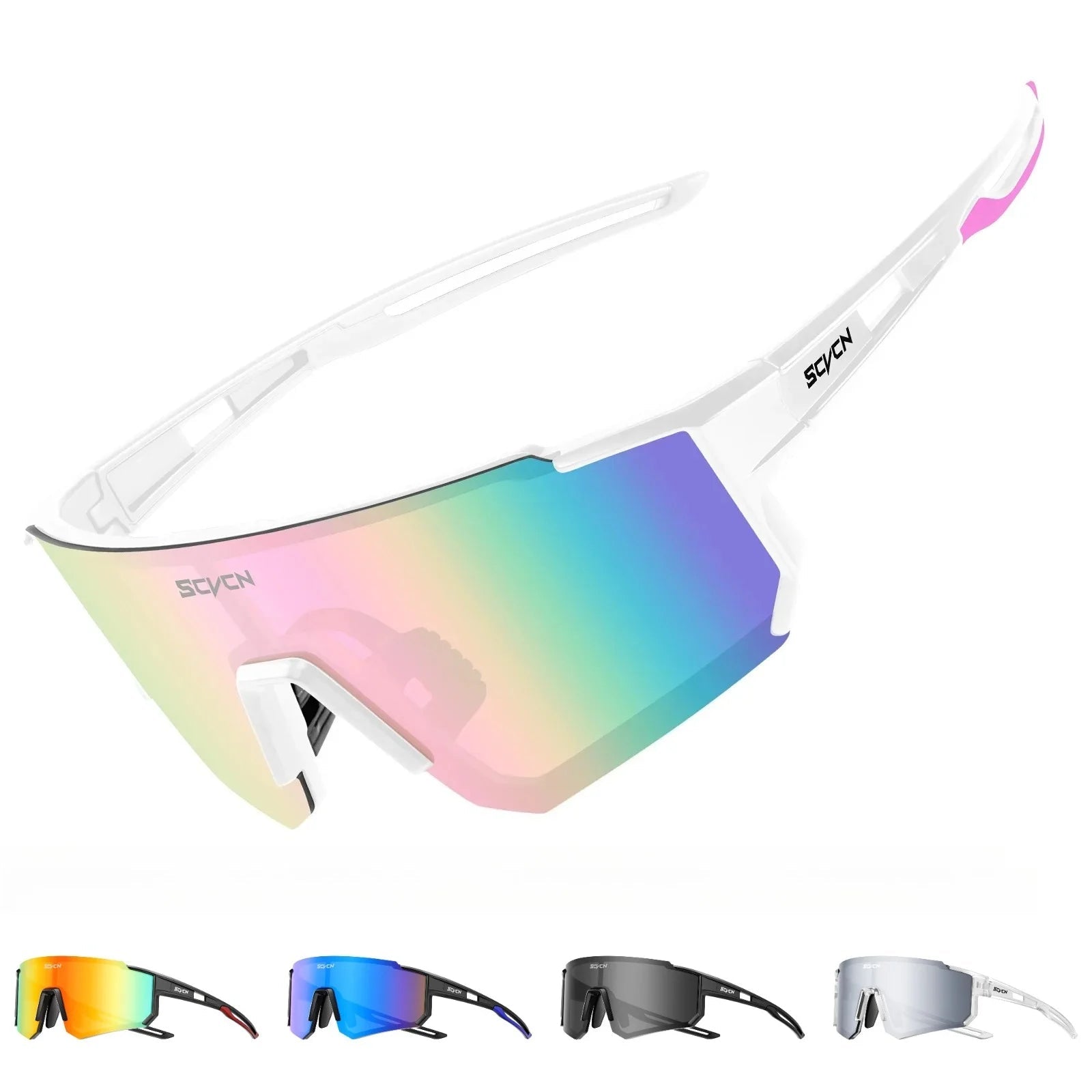 Sport zonnebril voor heren met UV400 bescherming voor outdoor activiteiten 0