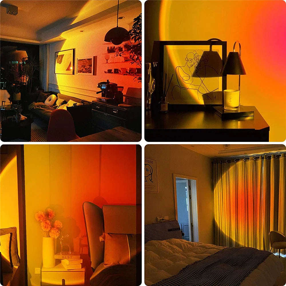 Lámpara de solpor con 4 cores - GlowSphere | Iluminación ambiental para cada espazo