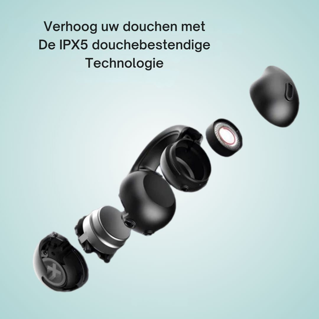 Audiora – Waterdichte Bluetooth oordopjes IPX7 – voor douche & sport