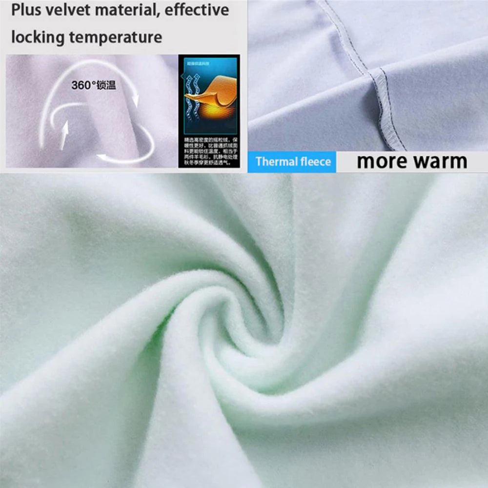Cyclovar Fleece Cycling Set Men – Thermal Winter Set with Windproof 5D Silicone Pad & UV Protection