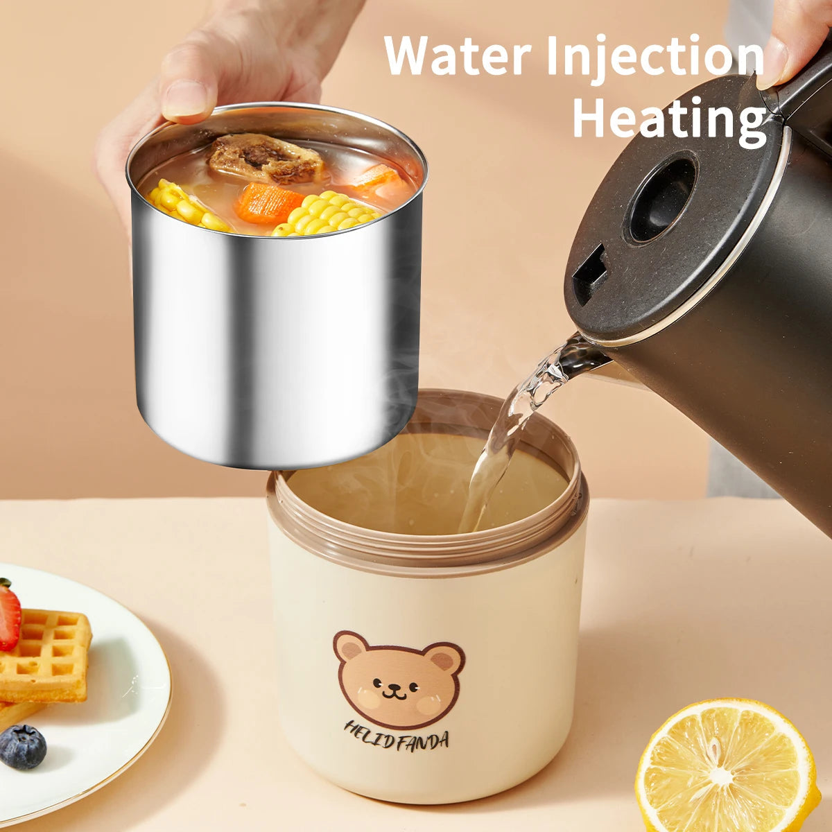 Thermos Lunchbox – RVS Voedselcontainer met Lekvrije Deksel 4