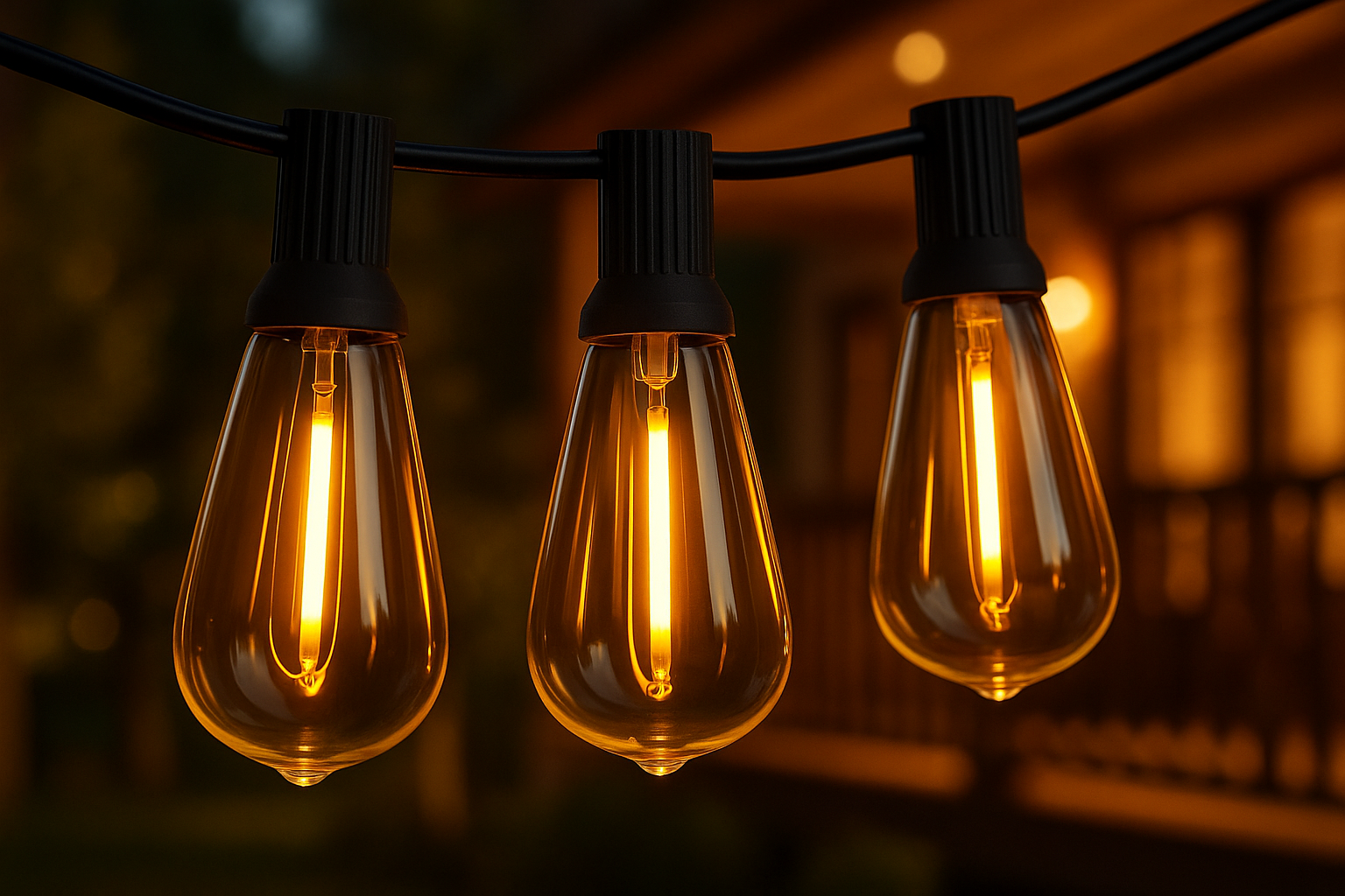 Lumora – Iluminación para fiestas exterior 25 lámparas LED – 24FT IP65 resistente