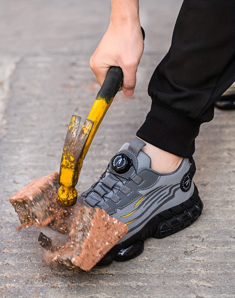 Work Shoes with Steel Toe – Twist-Lock Closure, Non-Slip Profile & Sturdy Sole