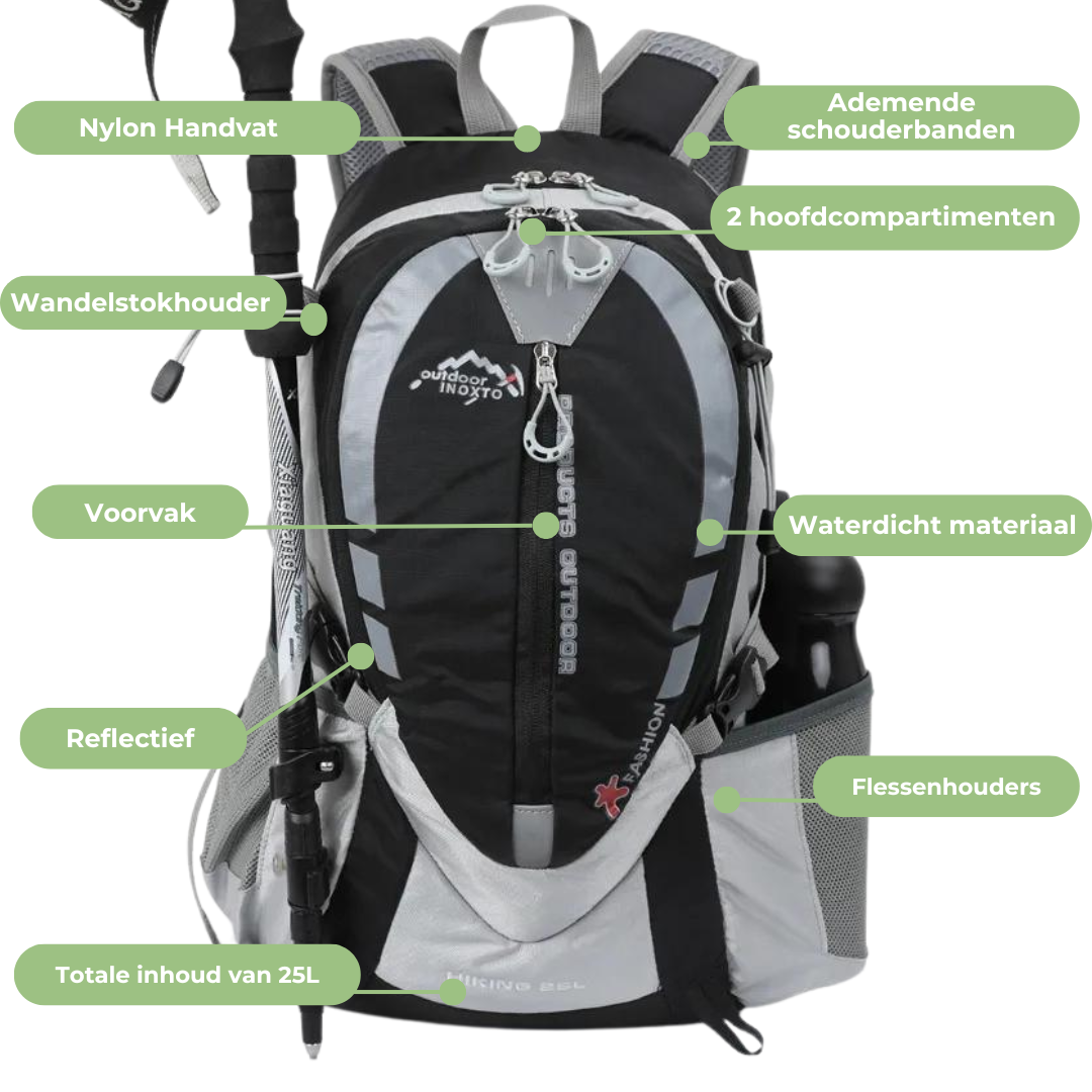 Mochila de exterior premium 25L – Ligera, elegante y duradera