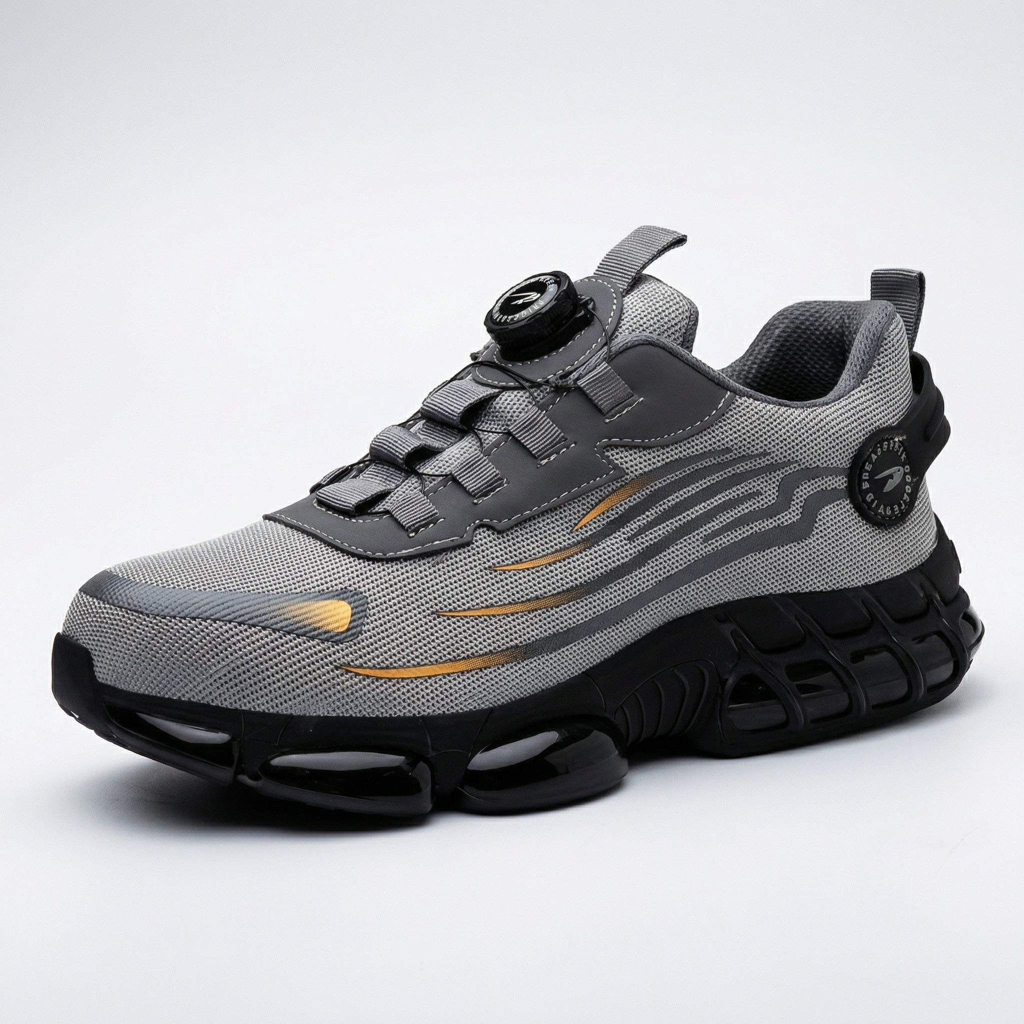 Work Shoes with Steel Toe – Twist-Lock Closure, Non-Slip Profile & Sturdy Sole