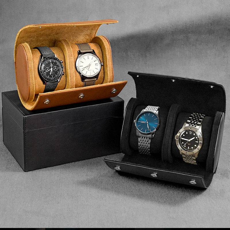 Travel Watch Case – 3 Slot Roll with Removable Cushions for Secure Storage 1