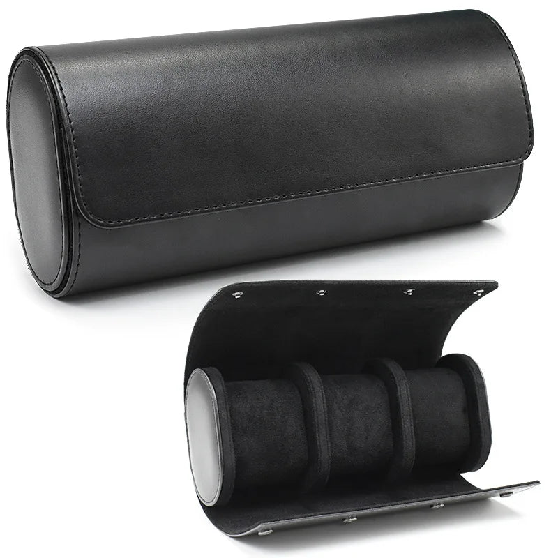 Travel Watch Case – 3 Slot Roll with Removable Cushions for Secure Storage 10