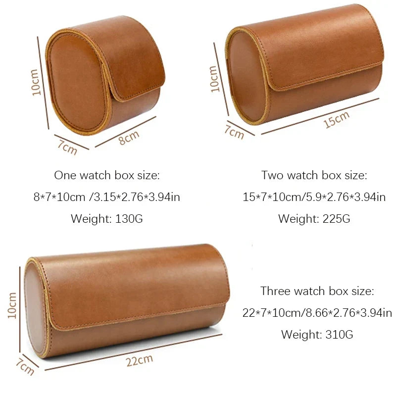 Travel Watch Case – 3 Slot Roll with Removable Cushions for Secure Storage 5