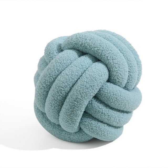 Knotiva – Almofada de forro polar de algodón con nó triplo