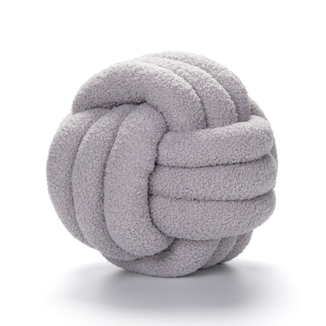 Knotiva – Almofada de forro polar de algodón con nó triplo