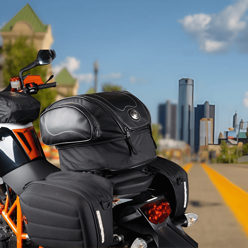 Melzano motortas con varios compartimentos
