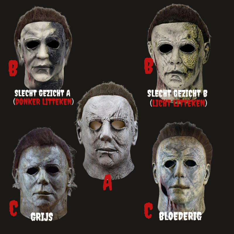 HalloweenMask – Máscara de látex espeluznante – Accesorio de disfraz de Halloween