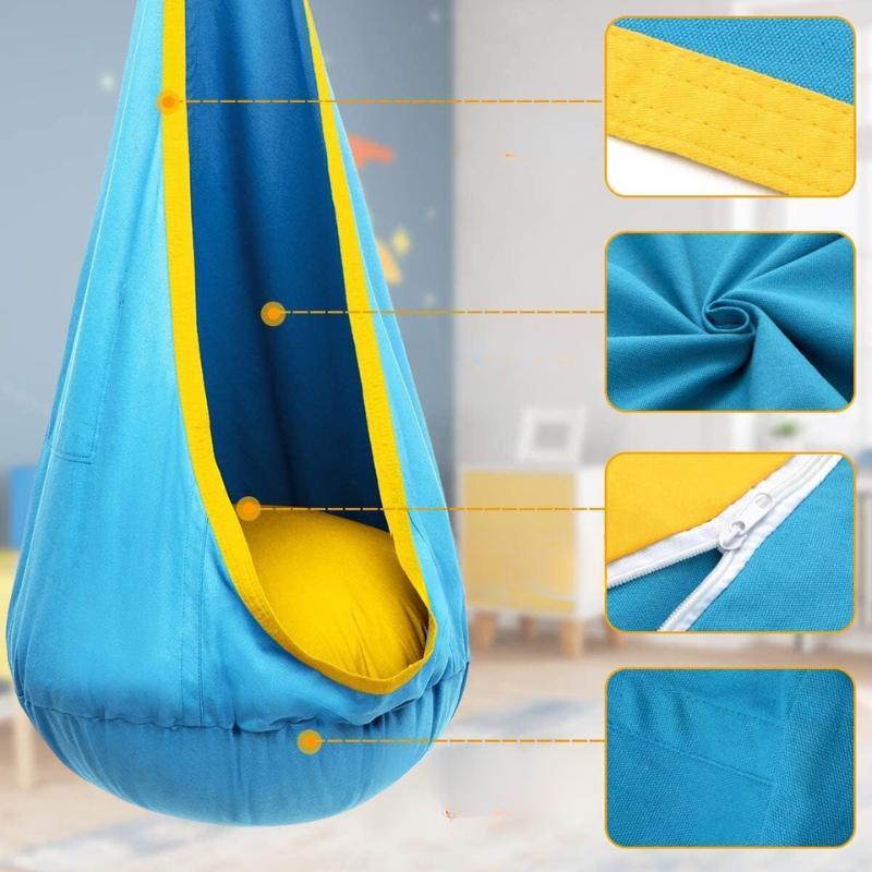 Melzano SwingPod l Hamaca Nenos, Xoguete Exterior 6 anos e máis idade