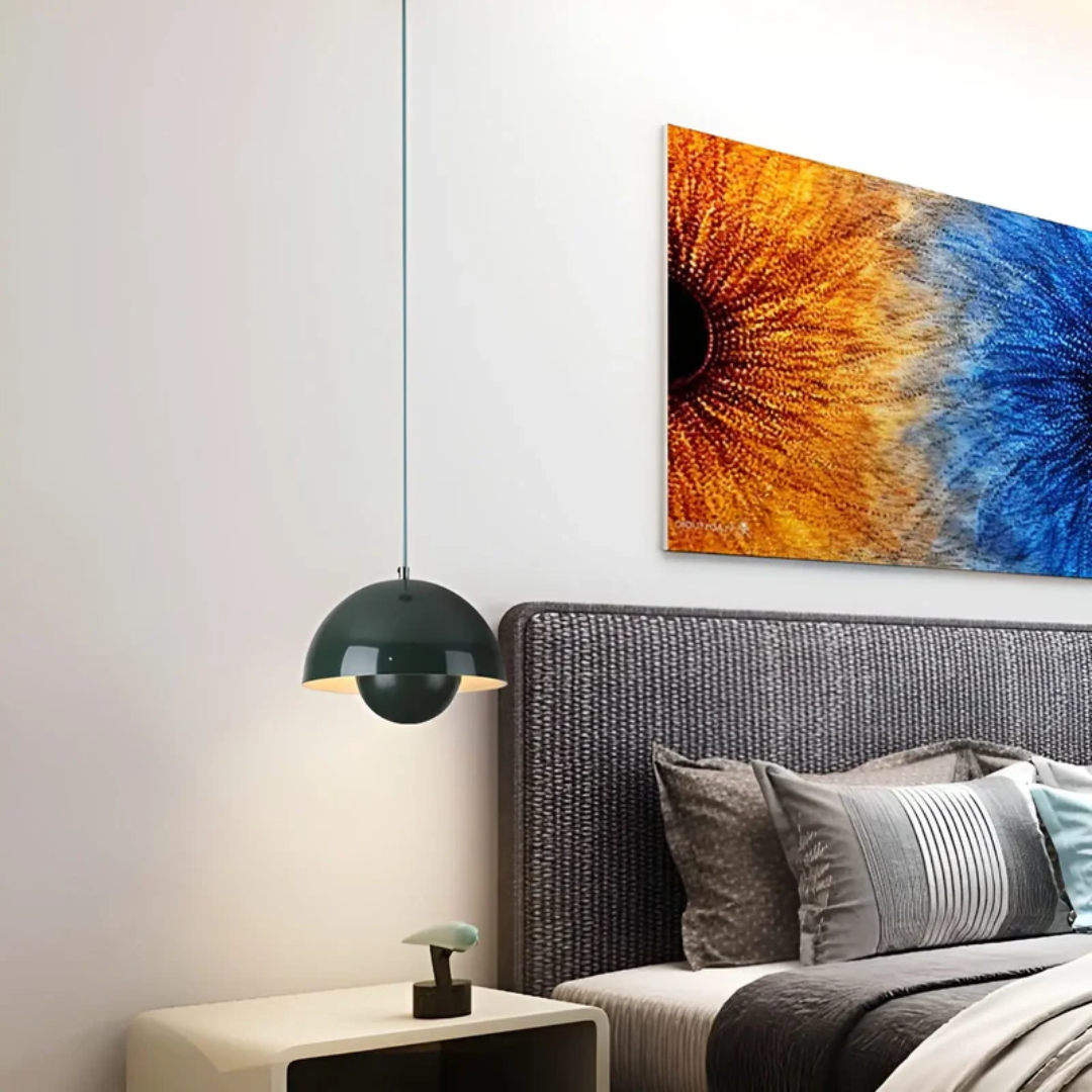 NordicBlossom – lámpara colgante LED escandinava en forma de flor – cable ajustable