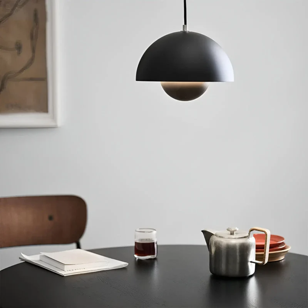 NordicBlossom – lámpara colgante LED escandinava en forma de flor – cable ajustable