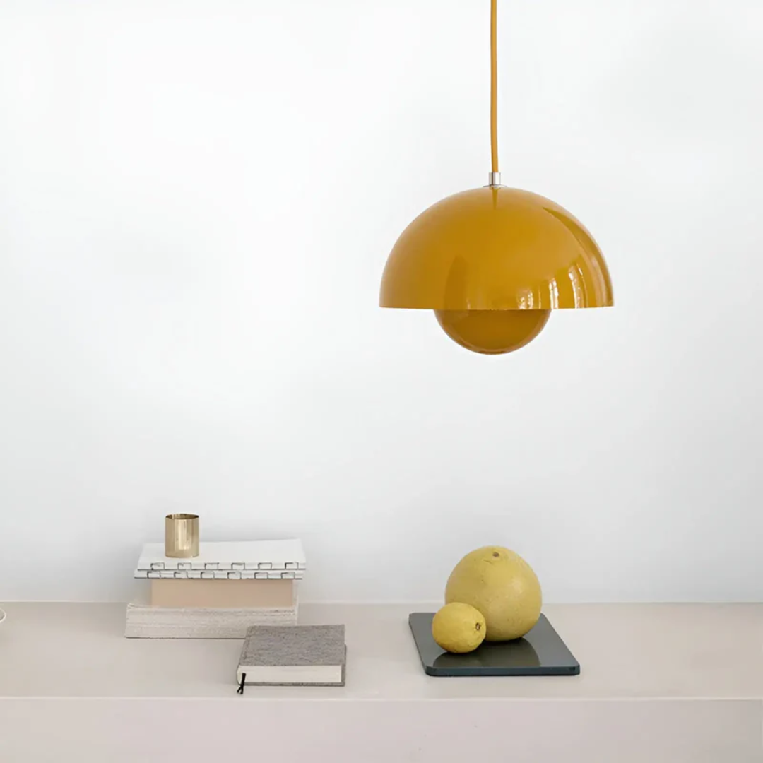 NordicBlossom – lámpara colgante LED escandinava en forma de flor – cable ajustable